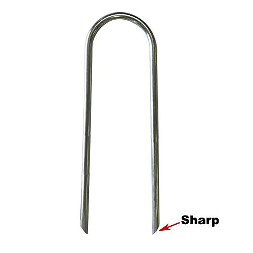 ZhenT 4Pcs Extra-Large 12’’x3.3’’Outdoor Trampoline Safety Ground Anchor Galvanized Steel Wind Stakes