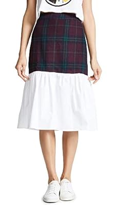 English Factory Women's Tartan Combo Skirt