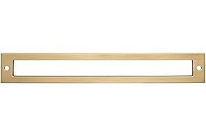 TOP KNOBS Top_Knobs Hollin Backplate Color Honey Bronze 7 9/16" Length Lynwood Coll Contemporary Mid Century Modern Kitchen Drawer Cabinet Door Hardware Dresser Bathroom Metal Handle Interior Home