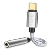 GLUBEE USB C hoofdtelefoonadapter, UBS C naar 3,5 mm jack-adapter audio voor Pad Pro 2020, Samsung Galaxy S20/Note 20…