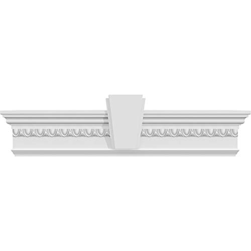 Endurathane Traditional Crosshead w/Deco Keystone and Egg & Dart Trim, 84" Bott…