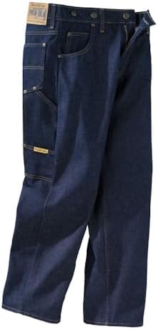 Prison Blues Men's Double Knee Work Jeans (7 Pocket) with
