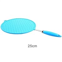 ZaRoing Silicone Colorful Splatter Screen Grease, Oil Guard Shield Fry Protectors with Non-Slip Handle for Home Kitchen DIY Home Making Cooking Tools