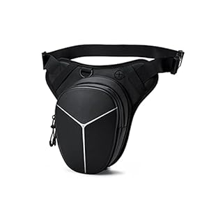 Eshow Beentas, heuptas, motorfiets, dames en heren, sport, motortas, tas, fietstas, riemtas, heuptas, tactisch, Zwart, L…