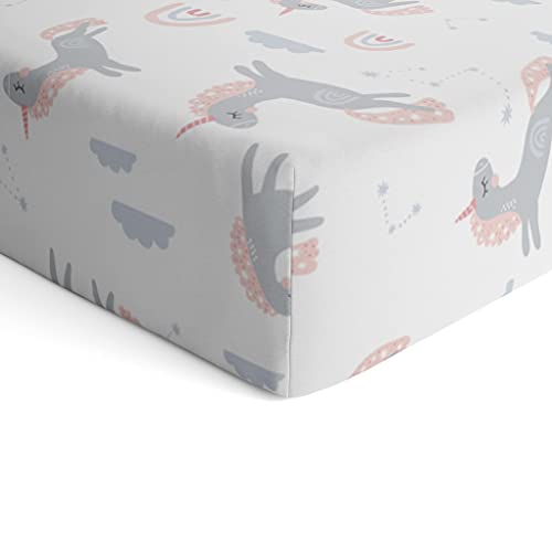 Natemia Organic Cotton Percale Fitted Crib Sheets 28 X 52 for