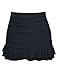 Hilor Women's Shirred Ruffle Swim Skirt Tummy Control Skirted Bikini Bottoms High Waisted Swim Bottom