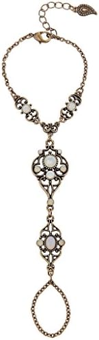 Criscara Vavant Hand Chain - Bronze + Opalite