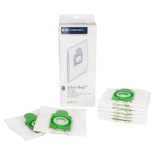 Sebo Airbelt 8300ER Filterbox E E for all Models including 8 Ultra-Bag Filter Bags with Electret Filter CAP by SEBO