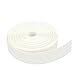 Weather Stripping Door Bottom, Frameless Window Weather Sealing Soundproofing Sliding Door Sweep-16 Feet Length-1-3/8 inch (35mm, White)