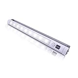 LED Motion Sensor Light Bar 9 LED Light Wall Mount or Surface Mount Closet Under Cabinet Light Step Light Vanity Bedroom Bathroom Hallway Stairway