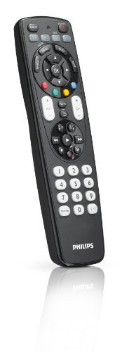 Philips SRP4004/27 Universal 4 In 1 Remote Control for TV,VCR,DVD,SAT with XXL and Fluorescent Glow Buttons