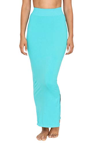 Womens Mermaid Saree Shapewear (ZI3023 T. Blue)