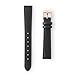 WRISTOLOGY Rose Gold 14mm Womens Easy Interchangeable Stitched Leather Watch Band (Black)
