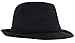 Lullaby Mens Womens Short Brim Manhattan Gangster Trilby Fedora Hat Black