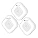OxyLED OxySense N08 Stick-on Anywhere Motion Sensor LED Night Light | Portable Dusk to Dawn Nursery Lamp for Bedroom, Closet, Stairs and Steps- Battery Operated, White (3-Pack)