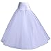 RohmBridal Women's A-line Petticoats Wedding Dress Ball Gown Underskirt Crinoline Slips White
