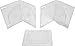 (5) Clear Thin Triple DVD Hinged Empty Replacement Boxes/Cases with Wrap Around Sleeve #DV3R14CLWT (14mm) (3DVD)