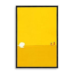 Framed Canvas Wall Art Abstract Colorful Canvas Prints Home Artwork Decoration for Living Room,Bedroom - 16x24 inches