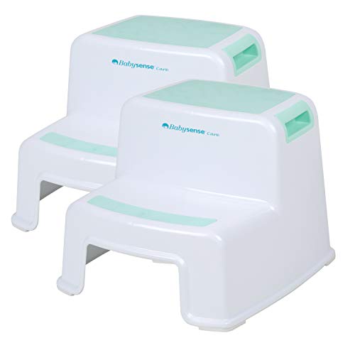 Step Stool 2 Pack for Kids and Toddlers by Babysense Care Potty