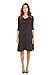 Womens Stylish A-Line Trapeze Midi Dress, A-Line Dress by Velucci