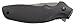 CRKT Shenanigan Z EDC Folding Knife: Utility Everyday Carry, Bead Blast Blade, Flipper Open, Liner Lock, Textured Black Nylon Frame Handle, Pocket Clip K480KKP