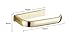 AUSWIND Gold Square Toilet Paper Holder Polish Solid Brass Tissue Roll Holder Wall Mount T90