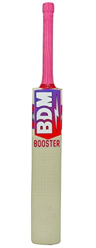 Booster BDM English Willow Wood Cricket Bat With Carry Manau Candle Handle - Adult Sizes 6