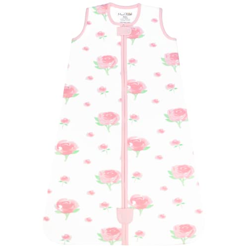 Mama Cheetah Baby Sleeping Bag 1.0 TOG, Organic Cotton Baby Wearable Blanket, Sleeping Sack with 2-Way Zipper, All Year Round Baby Sleep Bag, Rose, Large (12-18 Months), 1-Pack — image 1