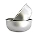 Basis Pet Made in The USA Stainless Steel Dog Bowl, Medium (4.5 Cups), 2 Pack