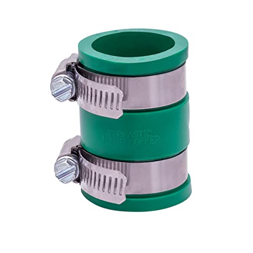 Fernco 1056100 1in. Flexible PVC Pipe Coupling for Plastic and Copper