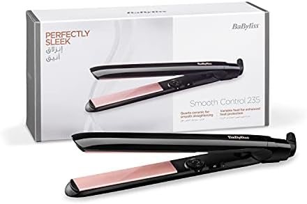 Hair Iron Smooth Control 235 Babyliss Babyliss Rose Blush Straightener  BaByliss Hair Straightener, Up To