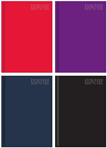 2020-2021 A4 Academic Student one Week to View Diary casebound Cover x 1 Single