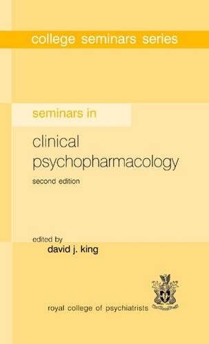Seminars in Clinical Psychopharmacology (College Seminars Series) Paperback – 1 Sep 2004