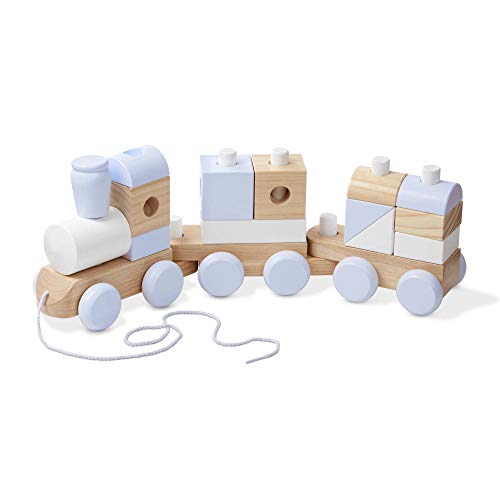 Melissa & Doug Jumbo Stacking Train Natural Pricepulse
