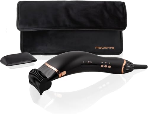 Rowenta Air Motion - Secador de pelo con efecto Coanda, diseño ergonómico y ligero, motor de alta velocidad, aire frío, 1300W de potencia, incluye neceser, CF8C20E0