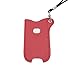 Anti-Loss Leather Necklace Lanyard for S-mok Nor-d Holder Premium Easy Access Keyring Cover Case - Device Not Included (Red)
