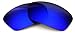 Polarized Ikon Iridium Replacement Lenses for Oakley Turbine Sunglasses - Deep Blue Mirror