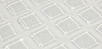 Self-Adhesive Rubber Feet - Clear Square (3mm x 12.7mm/.12" x .5" x .5") 100