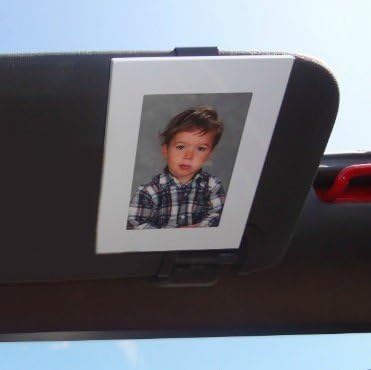 Visor Frames VF-004896 Picture Frame for Your Car Visor - Titanium White44; pack of 3