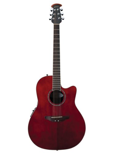 Ovation Celebrity Cc24-rr -string Acoustic-electric Guitar, Red Ruby