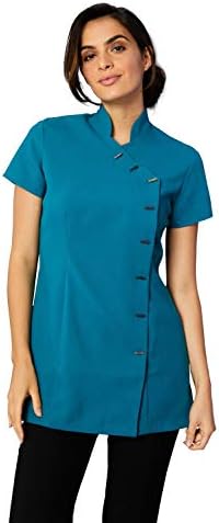 Simon Jersey Asymmetrical Beauty Tunic Salon Spa Uniform