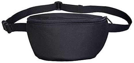 plain black bum bag