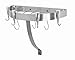Concept Housewares Stainless Half Round Wall Pot Rack, Gray, 20 inch