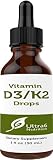 Vitamin D3 Drops with K2 for Best Absorption -- Vitamin D drops for adults and children