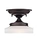 Regency Hill Floating Rustic Farmhouse Ceiling Light Semi Flush-Mount Fixture 12