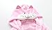 Toddler Kids Cartoon Hooded Plush Robe Animal Pajamas Fleece Bathrobe Children Sleepwear (3T, Cat)