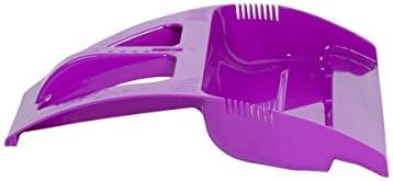 WISPpan Dustpan, Foot Operated Dust Pan with Side Combs (Purple)