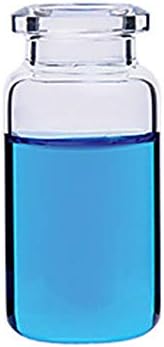 Microliter 20-1000-S Silanized Headspace Vial with Beveled Crimp Top, Clear, 10 ml Capacity, 22x46 mm (Pack of 100)