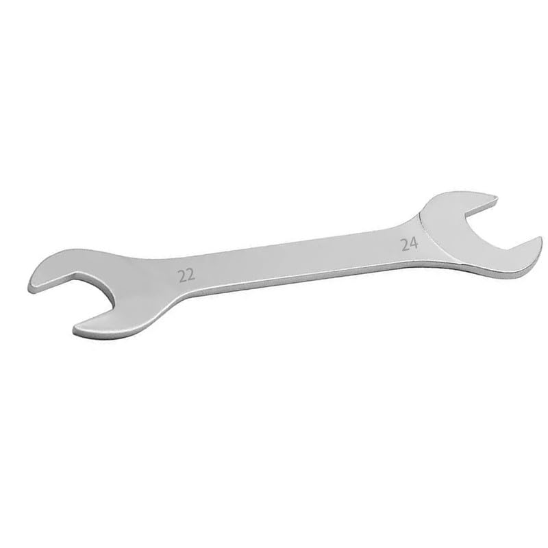 Globellapro 22 * 24mm Open End Spanner,Double Open Ended Wrench,Open Ended Wrench Flat Spanner,Chrome Vanadium Steel Wrench,Metric Spanner for Mechanic,Bicycle Repair