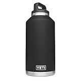YETI Rambler 64 oz Bottle, Vacuum Insulated, Stainless Steel with TripleHaul Cap, Black